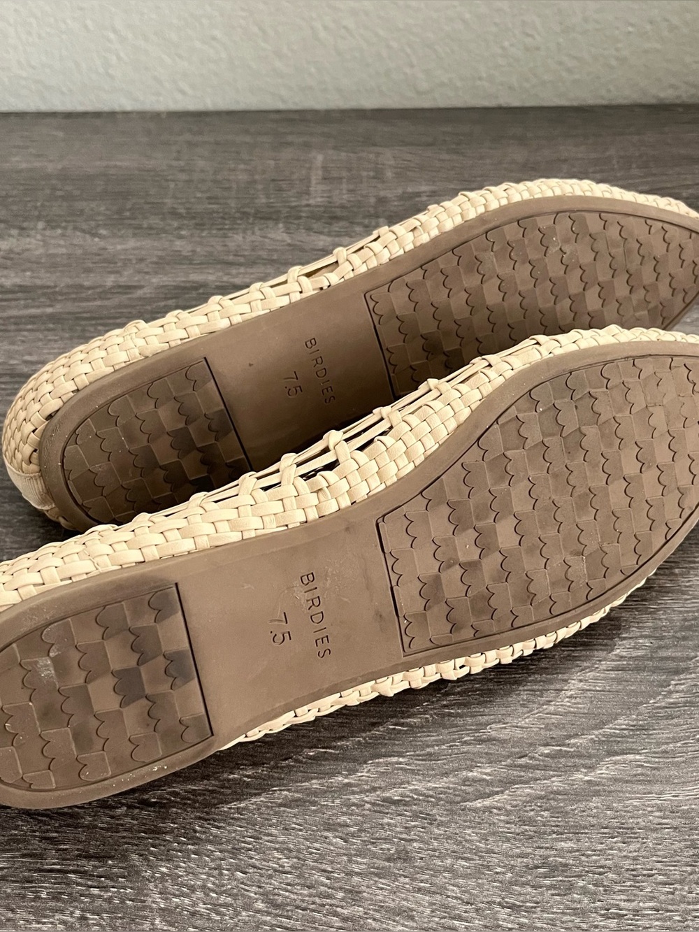 Birdies Woven Pointed Toe Flats Beige Cream Size 7.5 - Picture 7 of 7